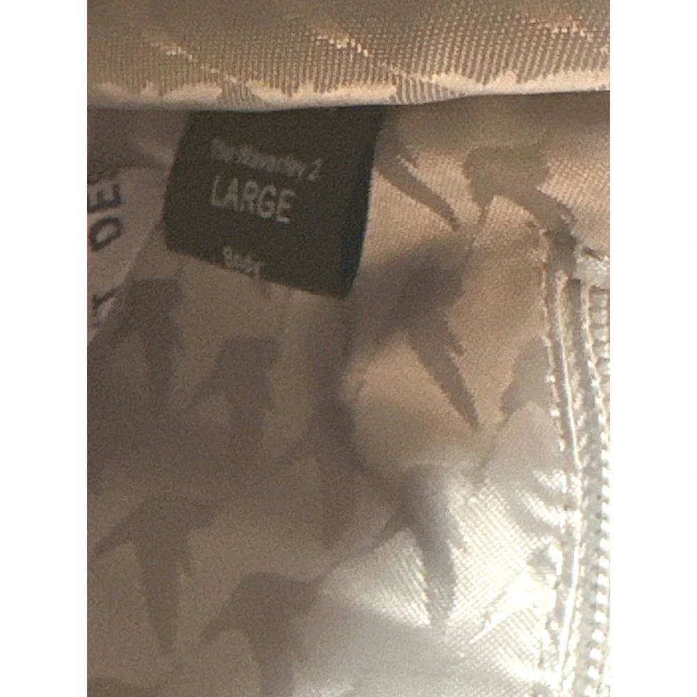 Lo & Sons Waverley 2 Large Grey Saffiano Leather Convertible Crossbody Belt Bag
